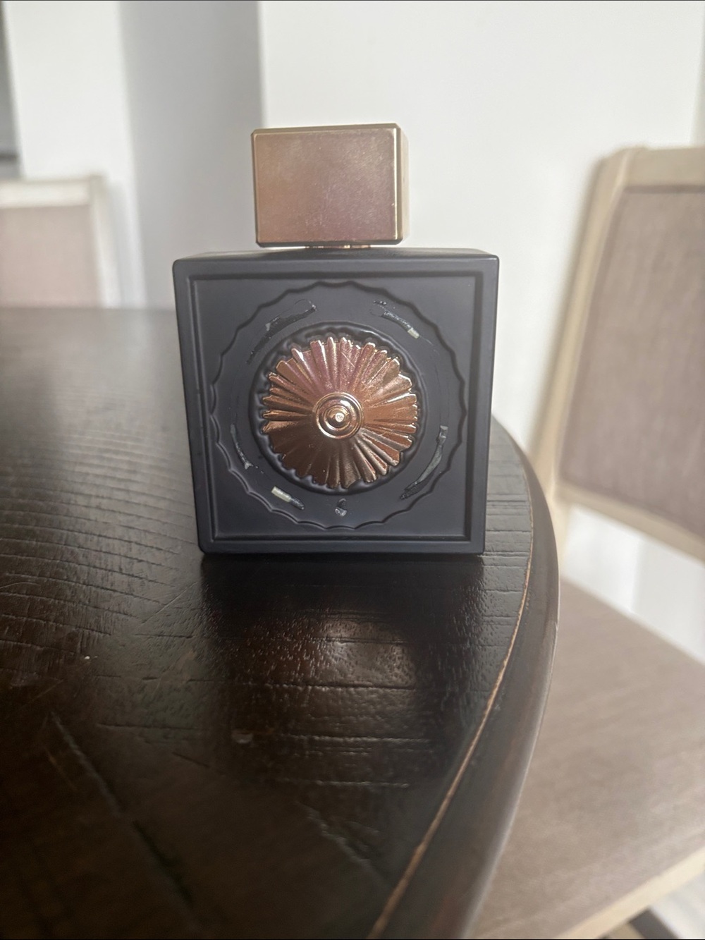 Decorative Black and Gold Accent Bottle - Home Accents